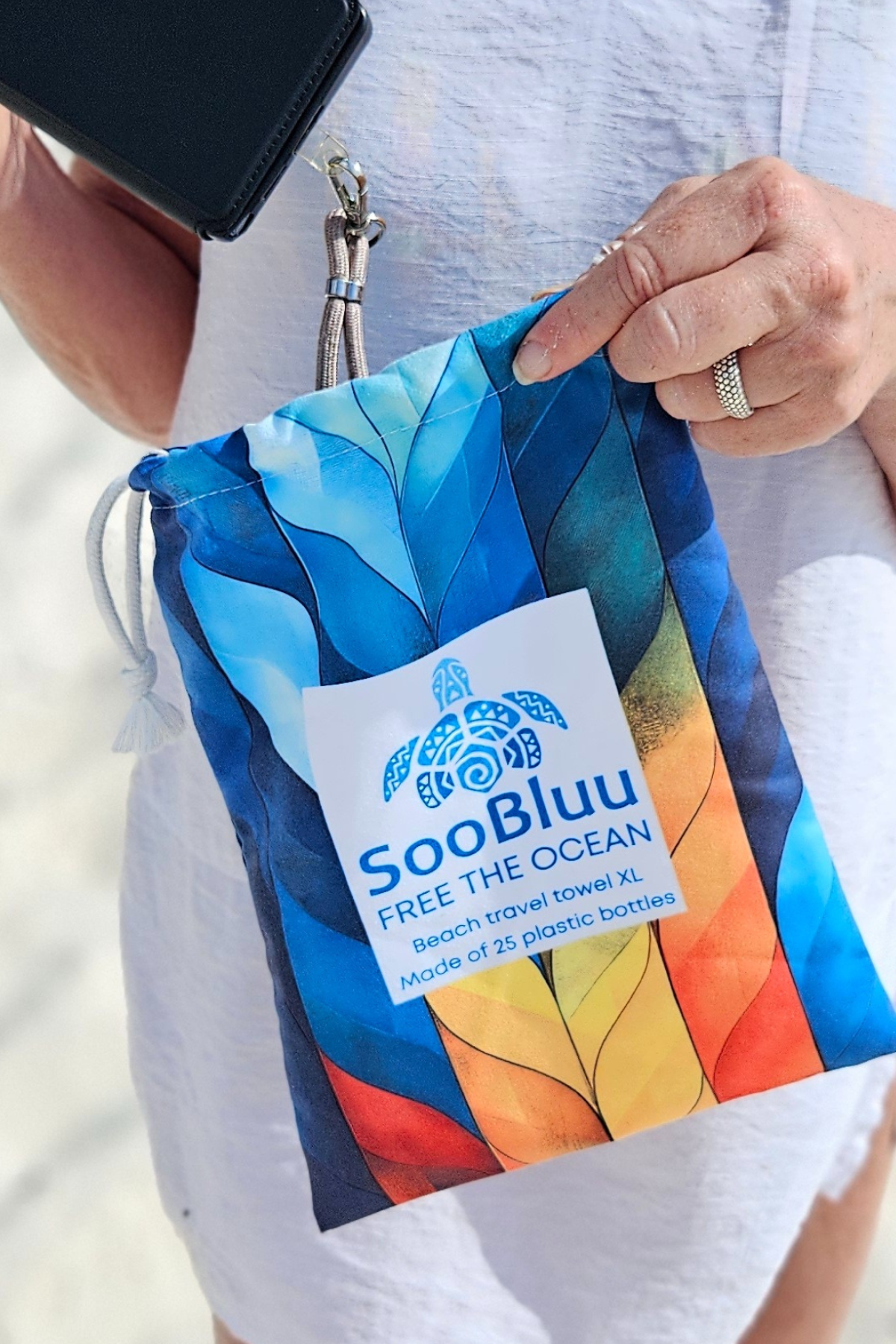 Travel Beach towel XL FLAME - 100 X 190 cm