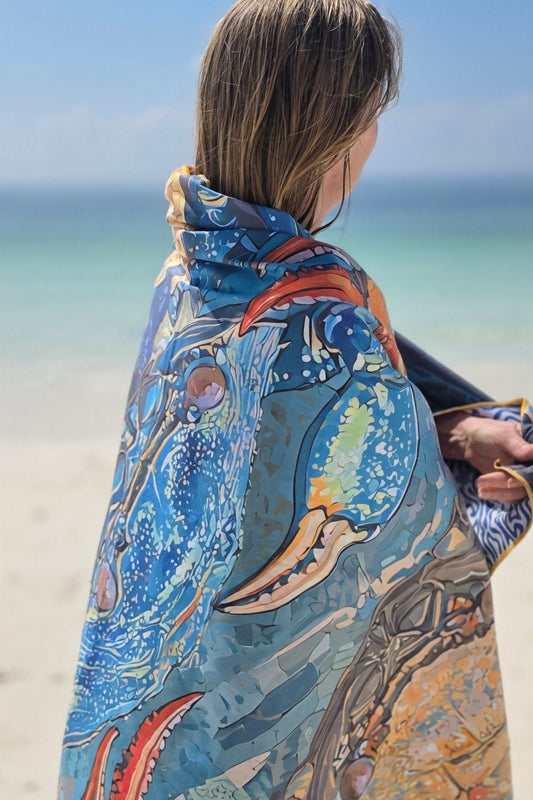 Travel Towel XL CRAB - 100 x 190