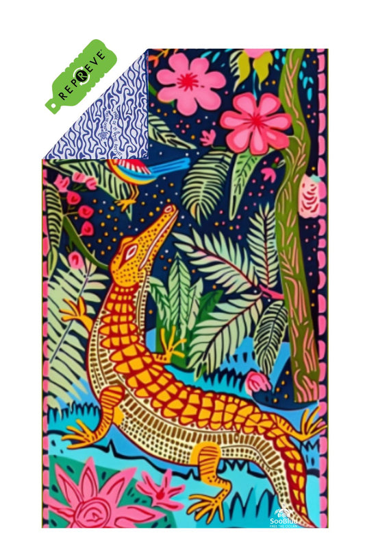 Travel Beach Towel CROCO - 100 x 160 cm