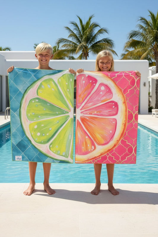 Travel beach towel Orange XS -  80 X 140 CM