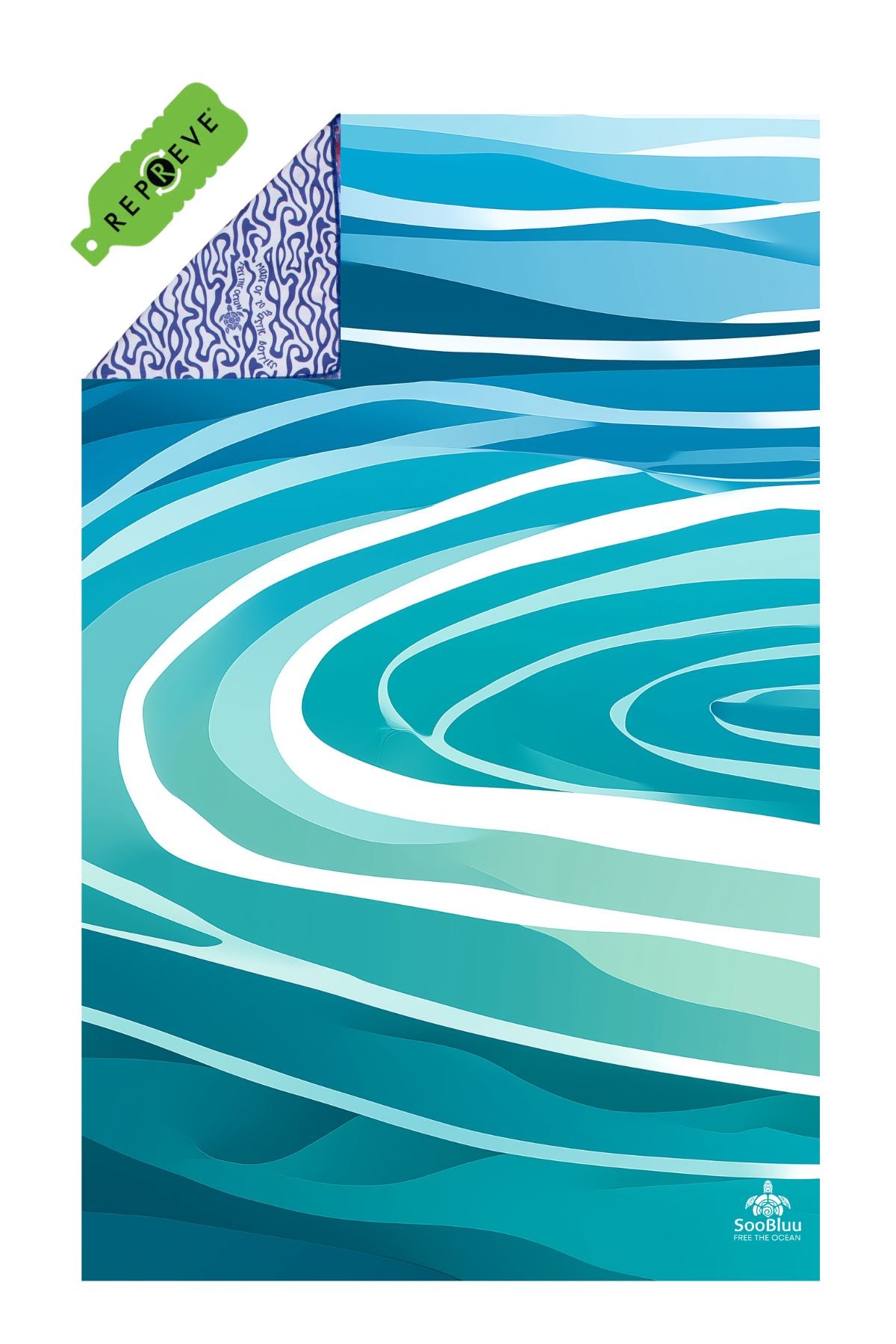 Travel Beach Towel RIPPLE - 100 x 160 cm