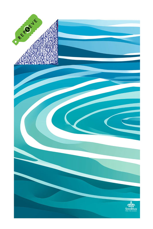 Travel Beach Towel RIPPLE - 100 x 160 cm