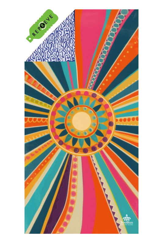 Travel Beach towel XL SUN- 100 X 190 cm