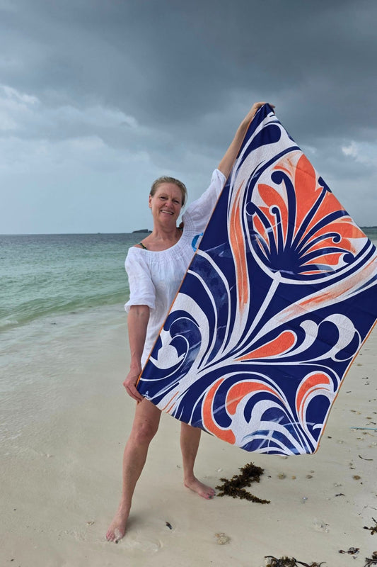 Travel Beach Towel ZORA - 100 x 160 cm