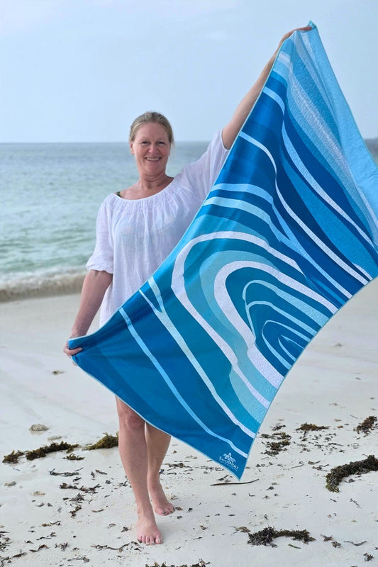 Travel Beach Towel RIPPLE - 100 x 160 cm