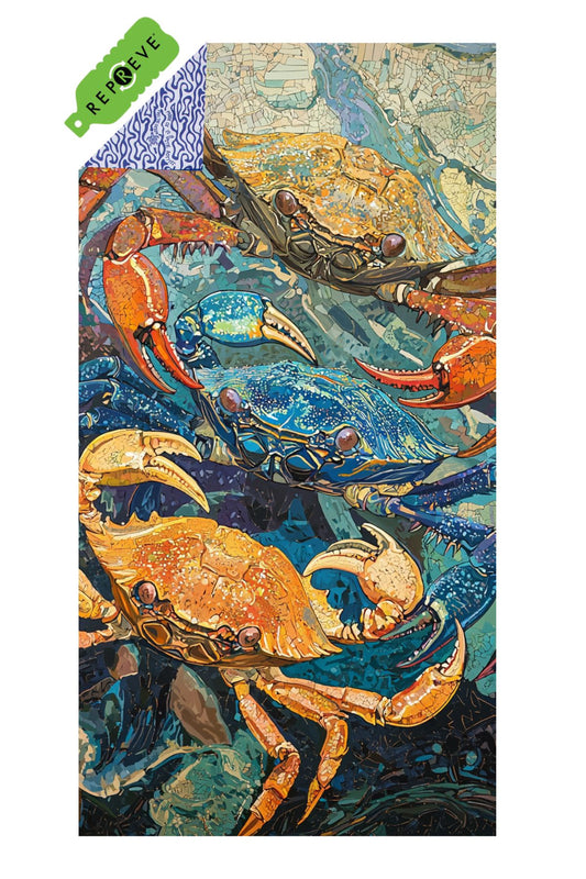 Travel Towel XL CRAB - 100 x 190