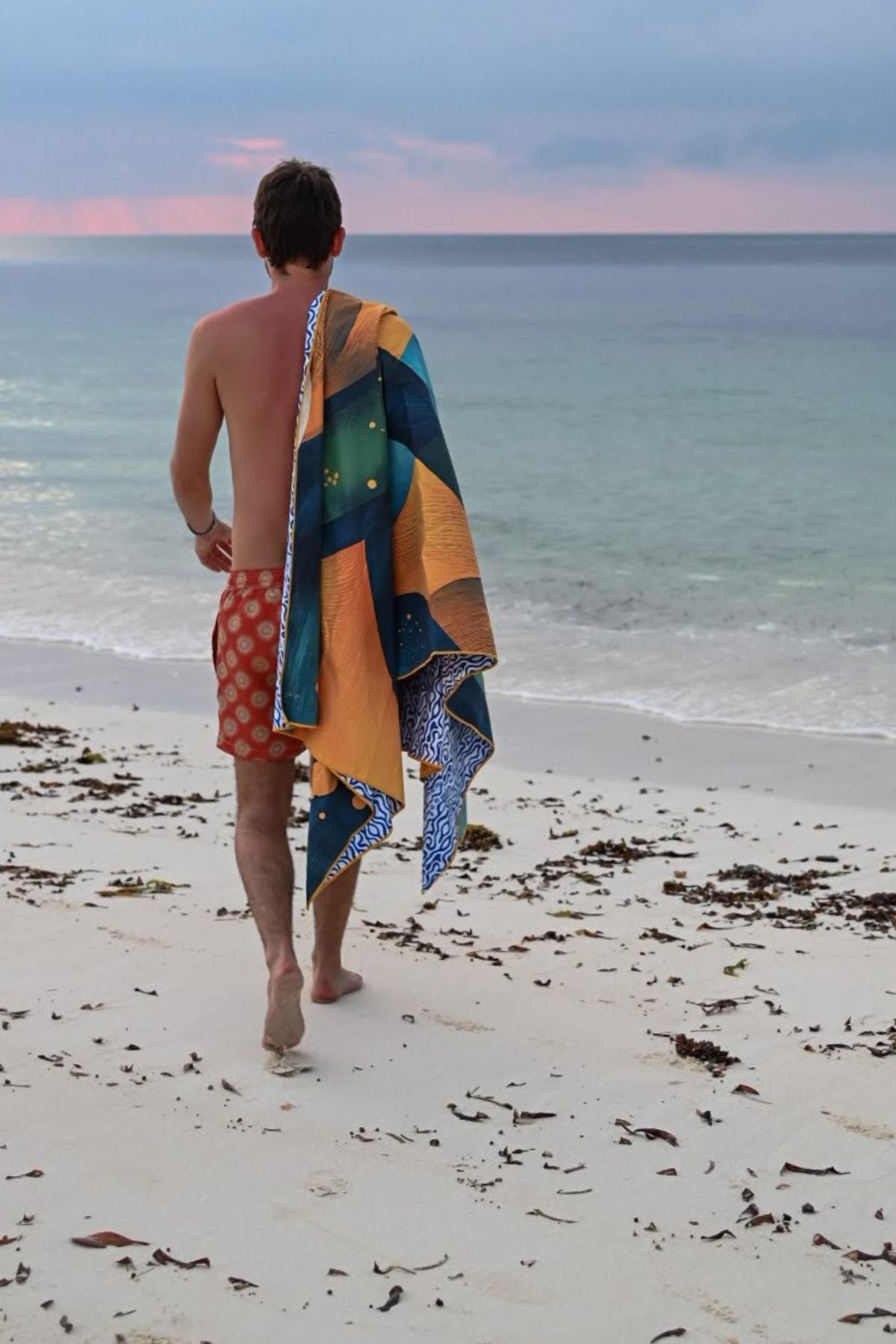 Travel Beach towel XL STORM - 100 X 190 cm