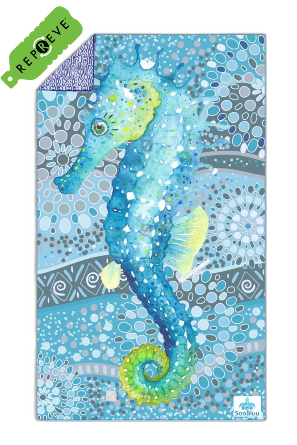 Travel beach towel  - HIPPO SMALL - 80X140 CM