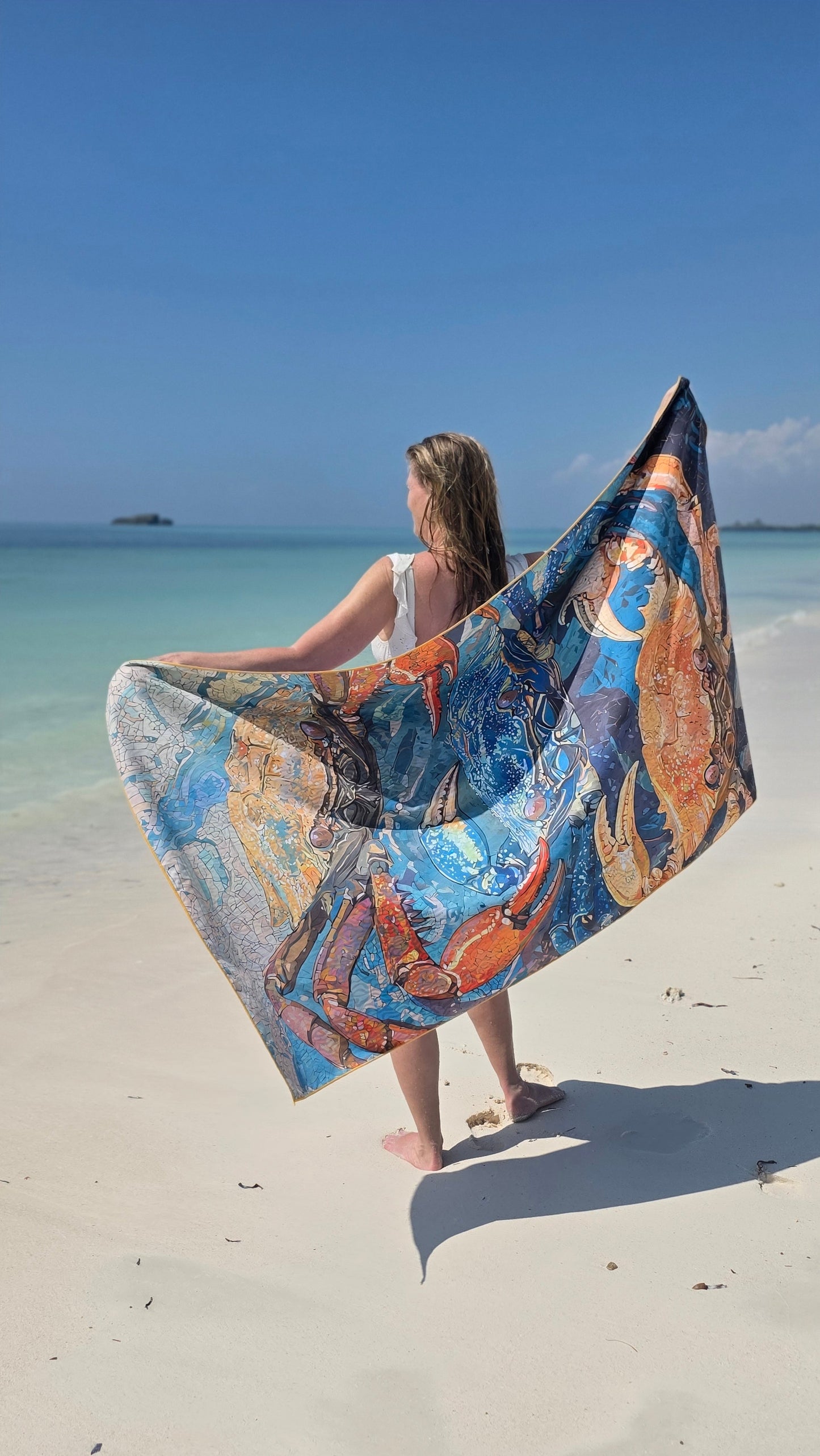 Travel Towel XL CRAB - 100 x 190