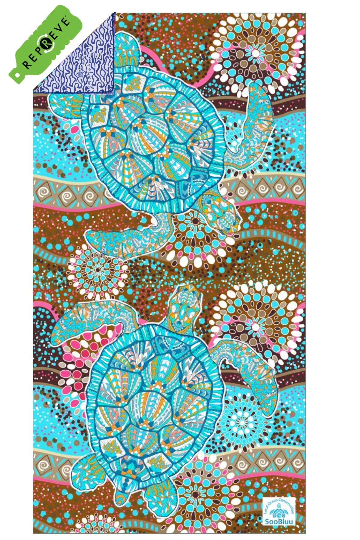 Travel Towel XL TURTLE - 100x190