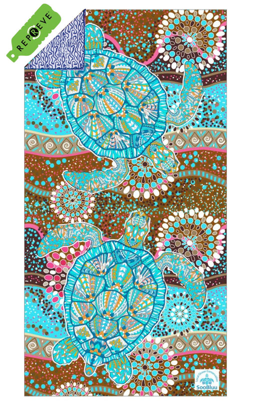 Travel Towel XL TURTLE - 100x190