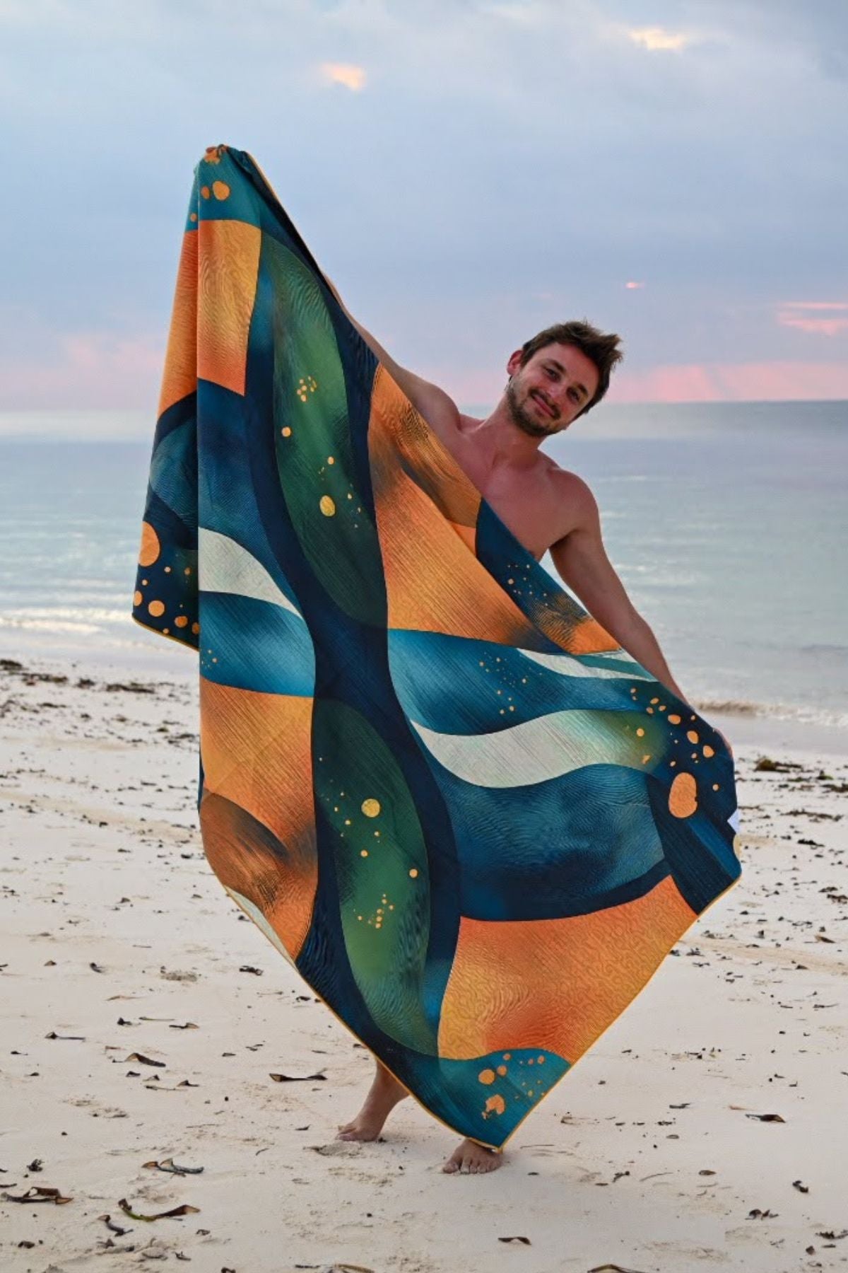 Travel Beach towel XL STORM - 100 X 190 cm
