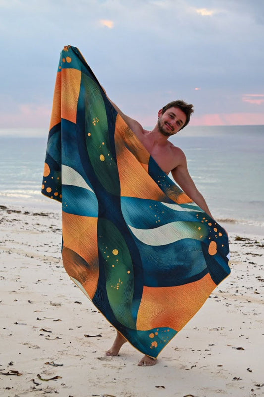 Travel Beach towel XL STORM - 100 X 190 cm