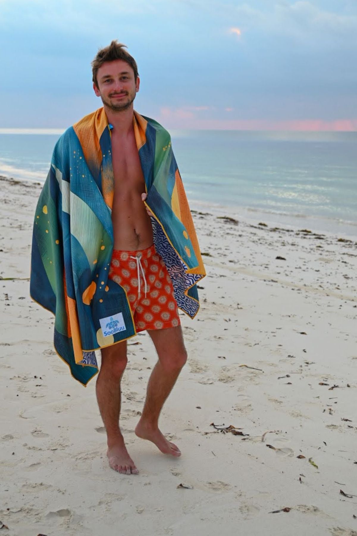 Travel Beach towel XL STORM - 100 X 190 cm